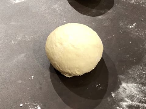 Obtention d'une boule de pâte