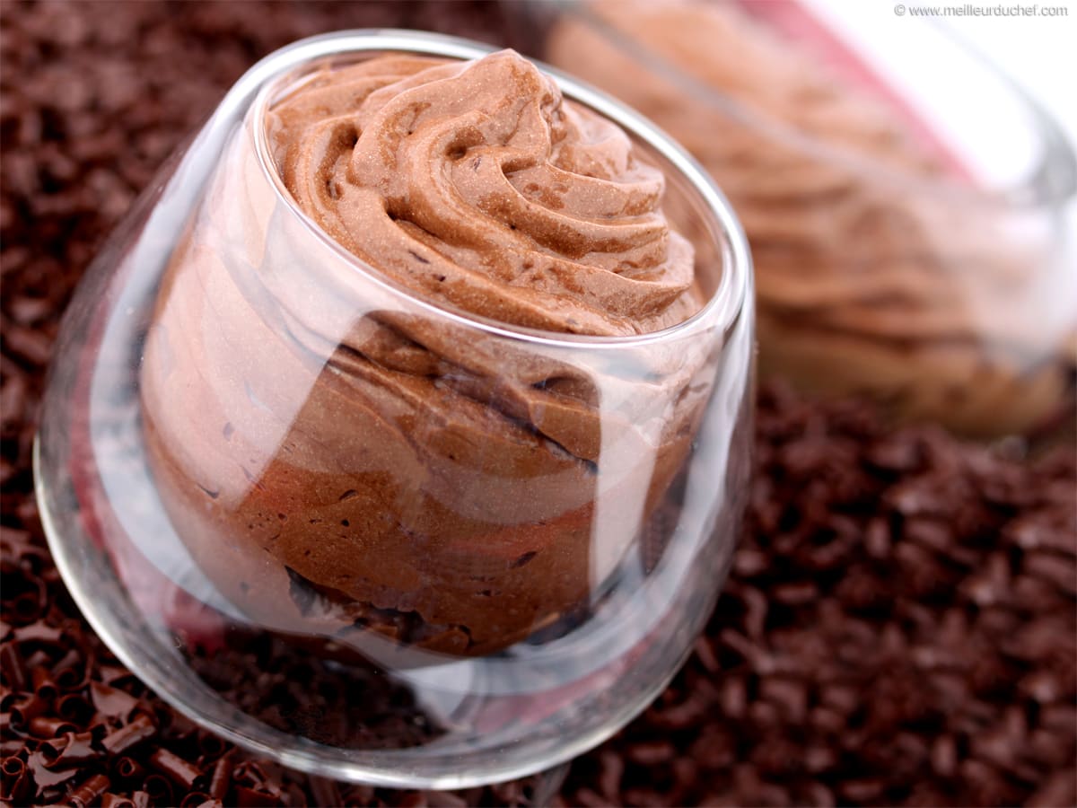 Crème dessert chantilly chocolat à la poudre pudding - Les