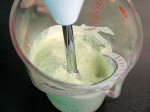 Mousseline de cabillaud aux deux purées et crème d'asperges - 38