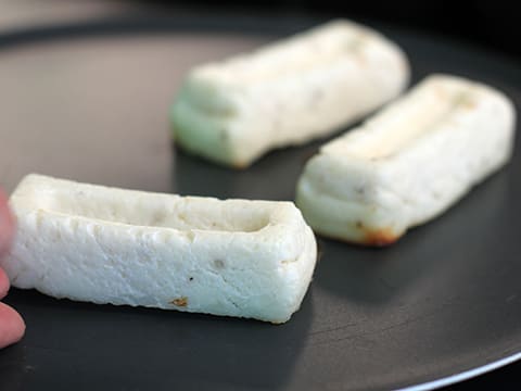 Mousseline de cabillaud aux deux purées et crème d'asperges - 59