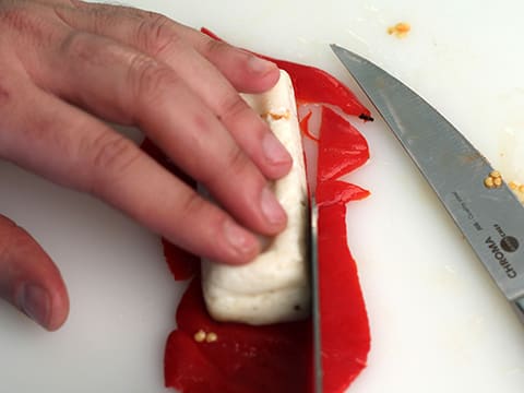 Mousseline de cabillaud aux deux purées et crème d'asperges - 68