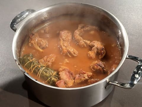 Obtention de l'osso buco cuit