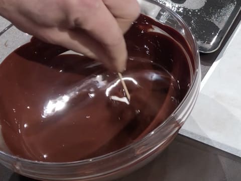 Chocolat noir fondu