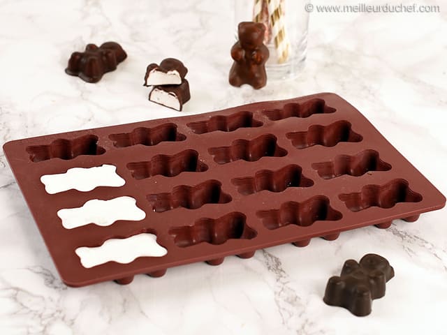 2 Moules En Silicone Oursons Guimauve-chocolat à Prix Carrefour