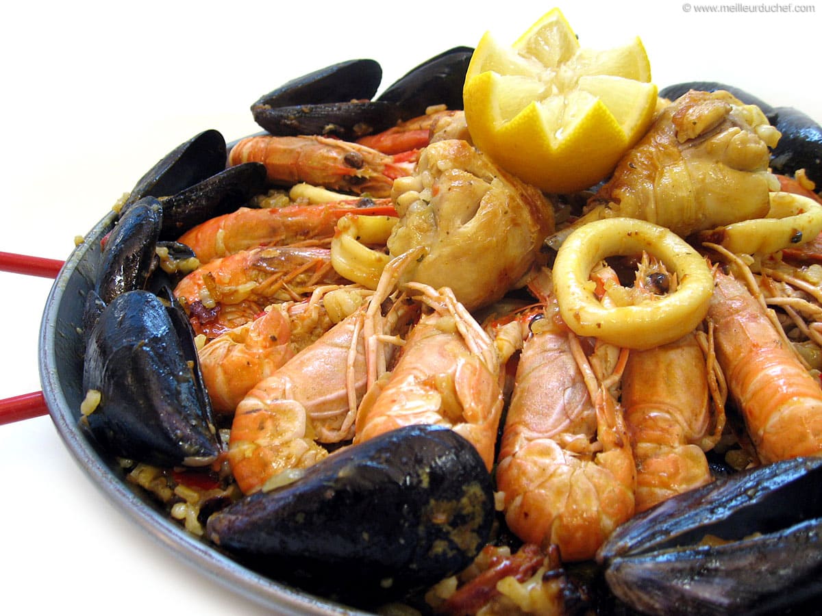 Paëlla La recette illustrée Le plat espagnol ! Meilleur du Chef