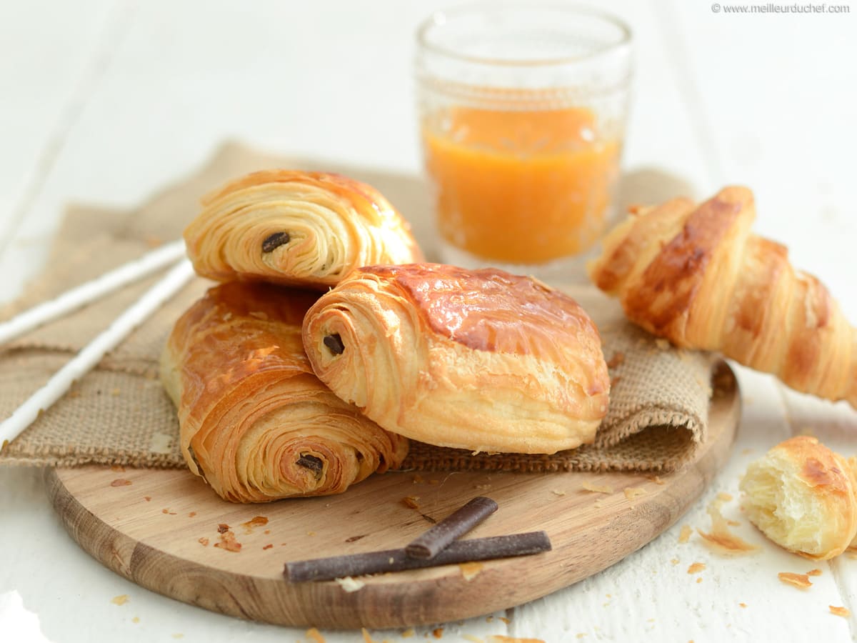 Pains au chocolat pur beurre Recette