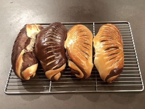 Pain viennois zébré au cacao - 71