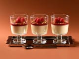 Panna Cotta et coulis de fruits rouges