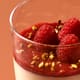 Panna Cotta et coulis de fruits rouges