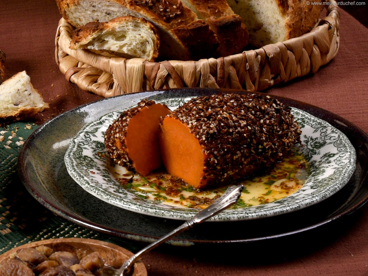 Patate douce en croûte de graines Fiche recette avec photos — free download