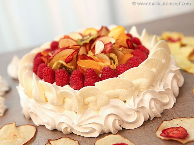 Pavlova aux fruits séchés