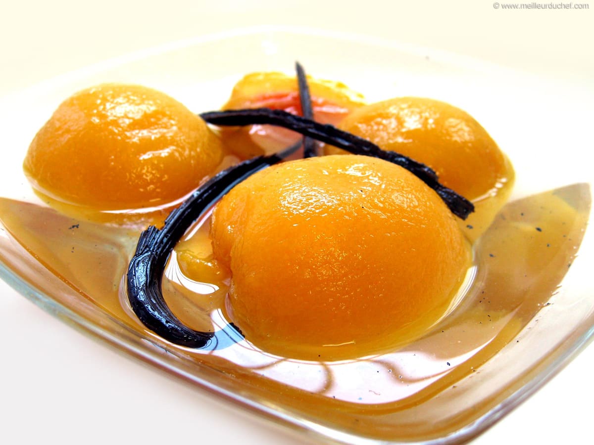 Pêches au sirop La recette illustrée dessert léger Meilleur du Chef
