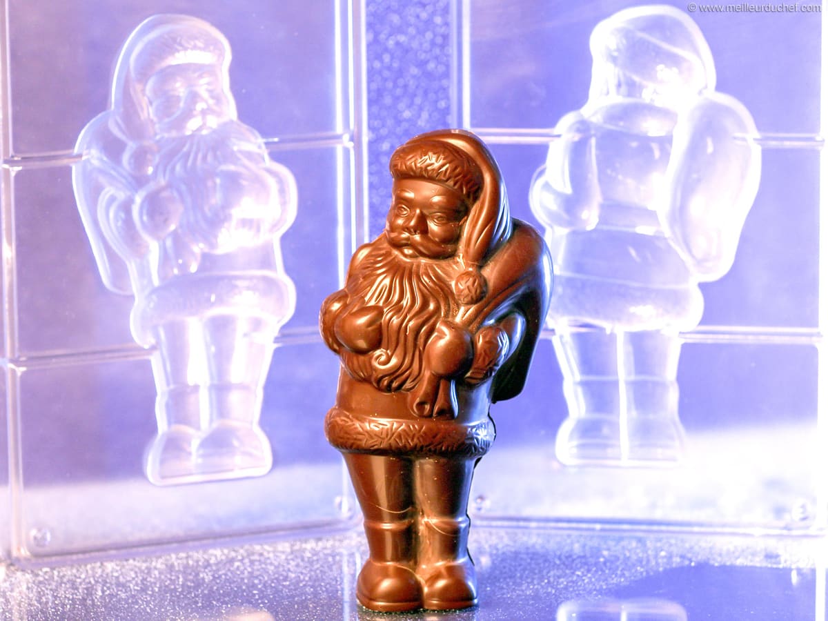 Pères Noël en chocolat - La recette avec photos - Meilleur du Chef