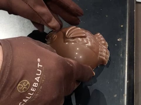 Moulage en chocolat du poisson boule - 77