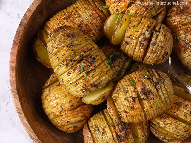 Pommes de terre hasselback