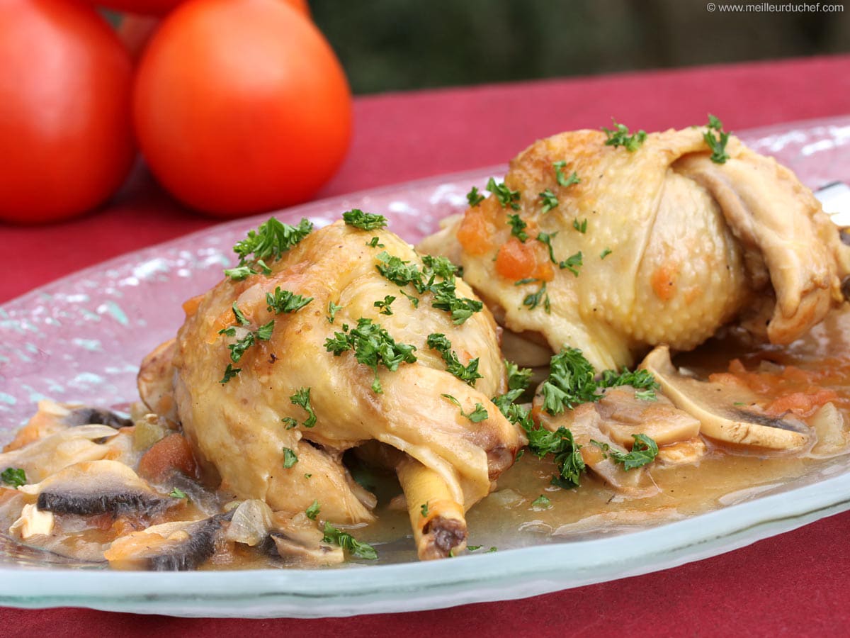 Poulet Marengo Recette de cuisine illustrée