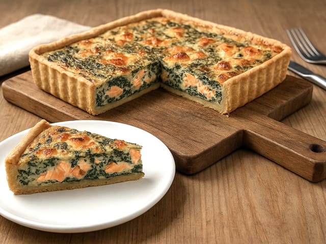 Quiche au saumon