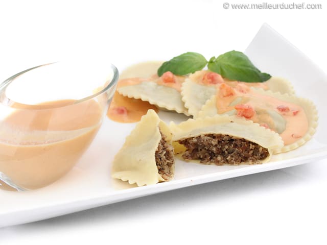 Raviole farcies aux pleurotes