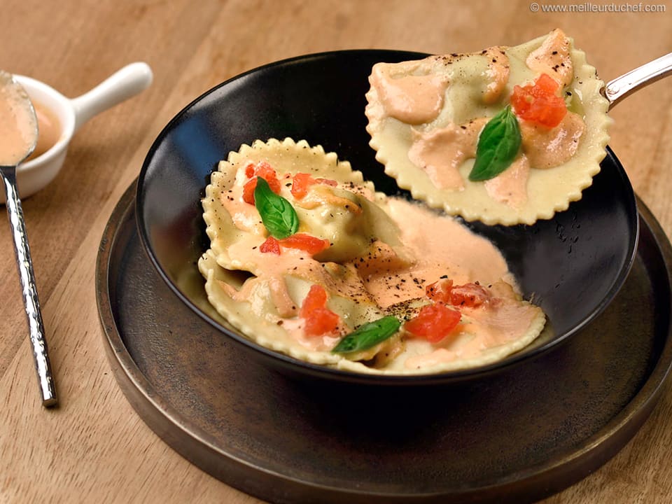 Raviolis farcis à la courge et ricotta