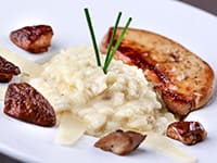 Risotto aux cèpes et foie gras