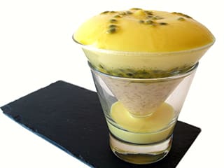 Riz au lait et espuma de mangue