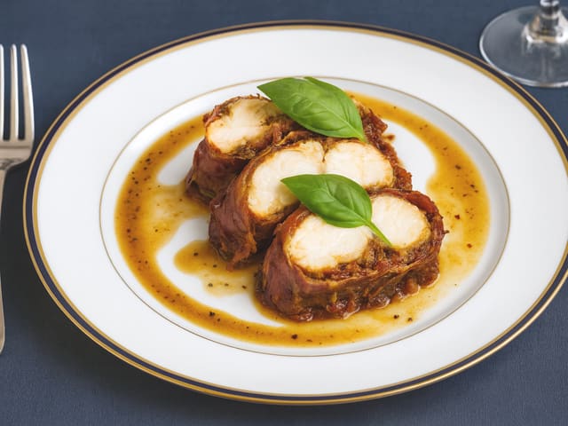 Rôti de lotte au pesto
