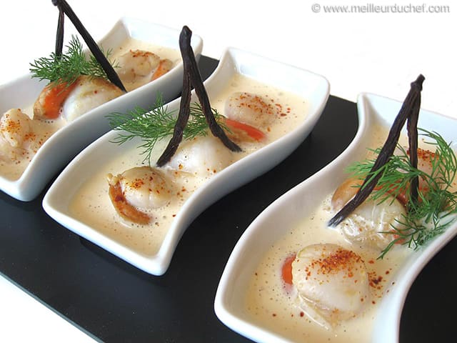 Recette: Recette Noix De Saint Jacques Vin Blanc Creme Fraiche