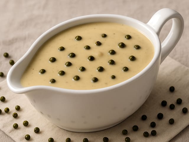 Sauce au poivre vert