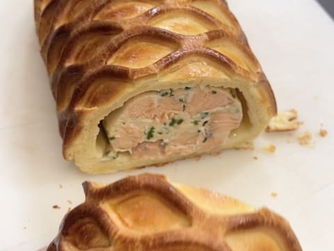 Saucisson de saumon en brioche - 134