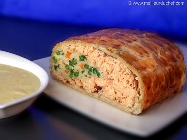 Saumon En Croute Feuilletee La Recette Illustree Meilleur Du Chef