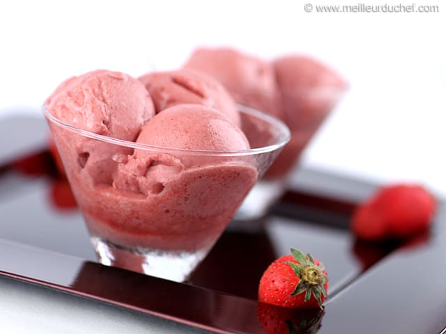 Sorbet à la fraise