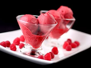 Sorbet à la framboise