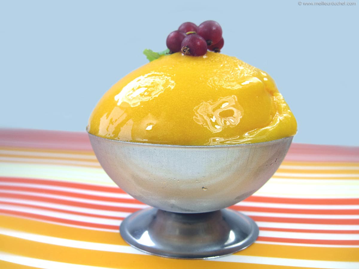 Sorbet à la mangue - Fiche recette avec photos - Meilleur du Chef