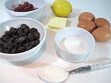 Soufflé au chocolat et aux griottes - 1