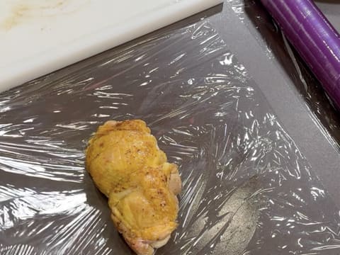 Suprême de volaille de Noël en croûte de pain d'épices, déclinaison autour de la courge, sauce Périgueux à la truffe noire - 49