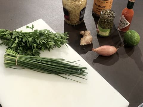 Tartare de saumon et asperges en charlotte - 12