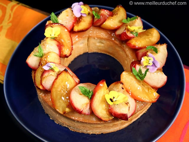 Tarte amande nectarines