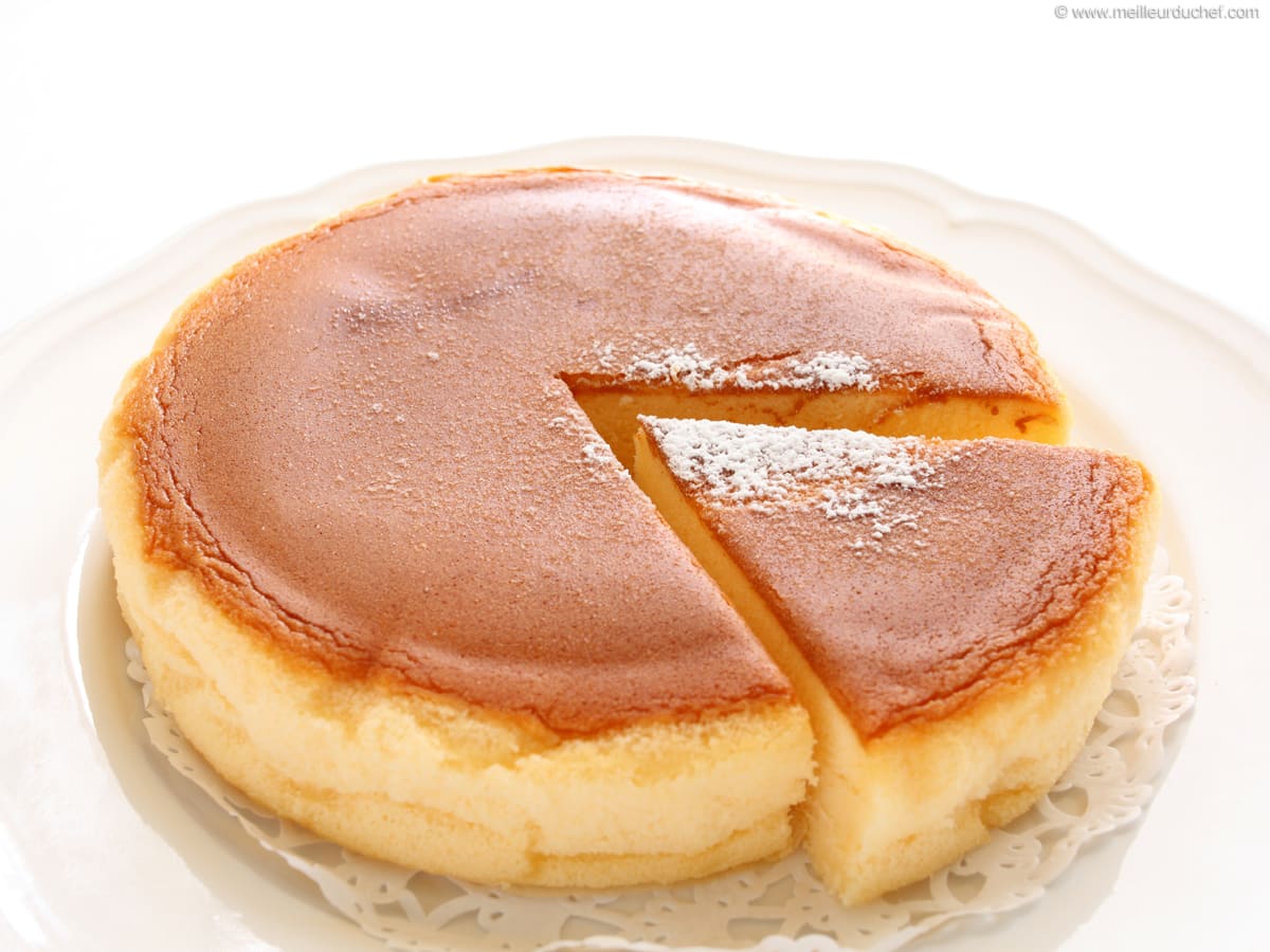 Cheesecake japonais extra léger - Recette de cuisine illustrée