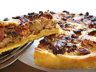 Tarte aux champignons