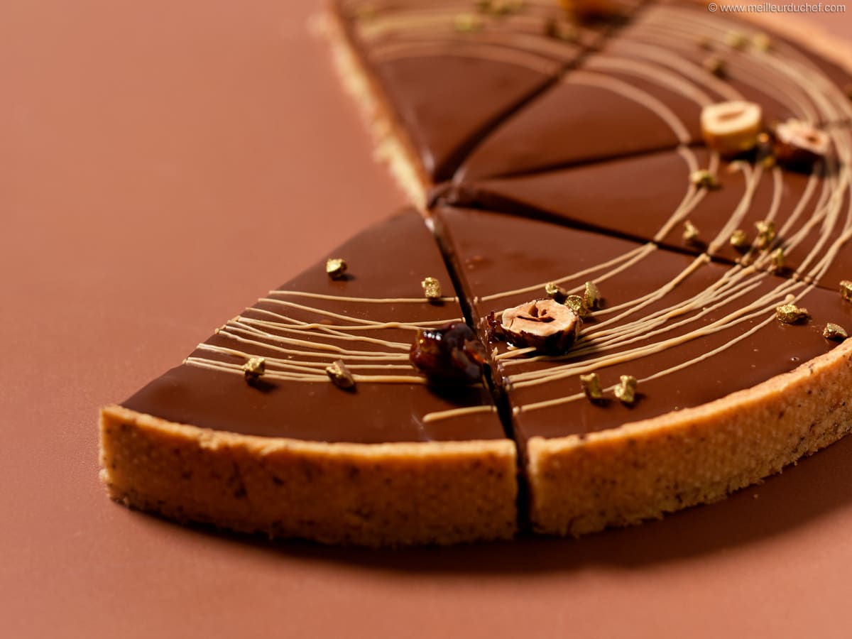 Tarte chocolat et caramel - La recette illustrée - Meilleur du Chef