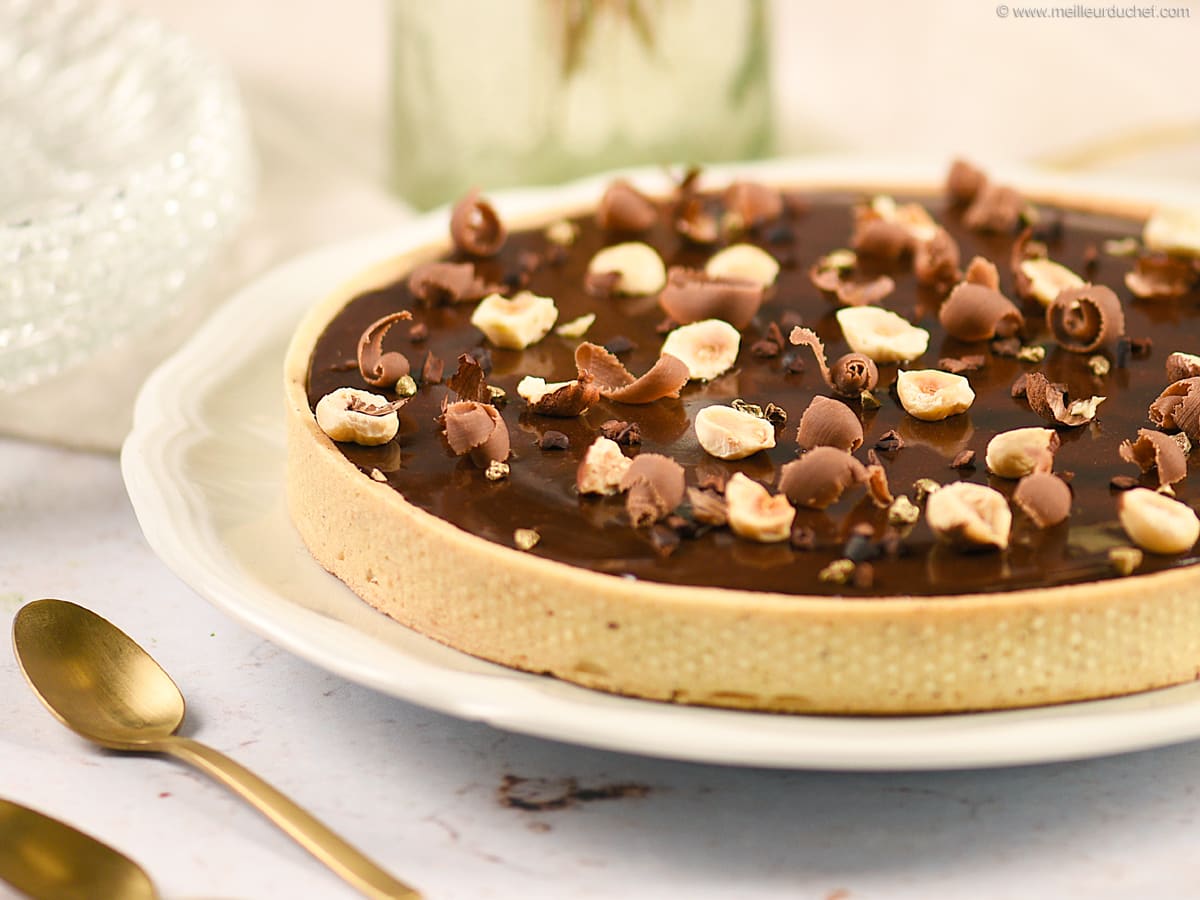 Tarte chocolat de Pâques - Recette de cuisine illustrée - Meilleur du Chef