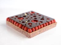 Tarte chocolat et framboise