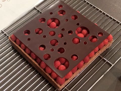 Tarte chocolat et framboise - 85