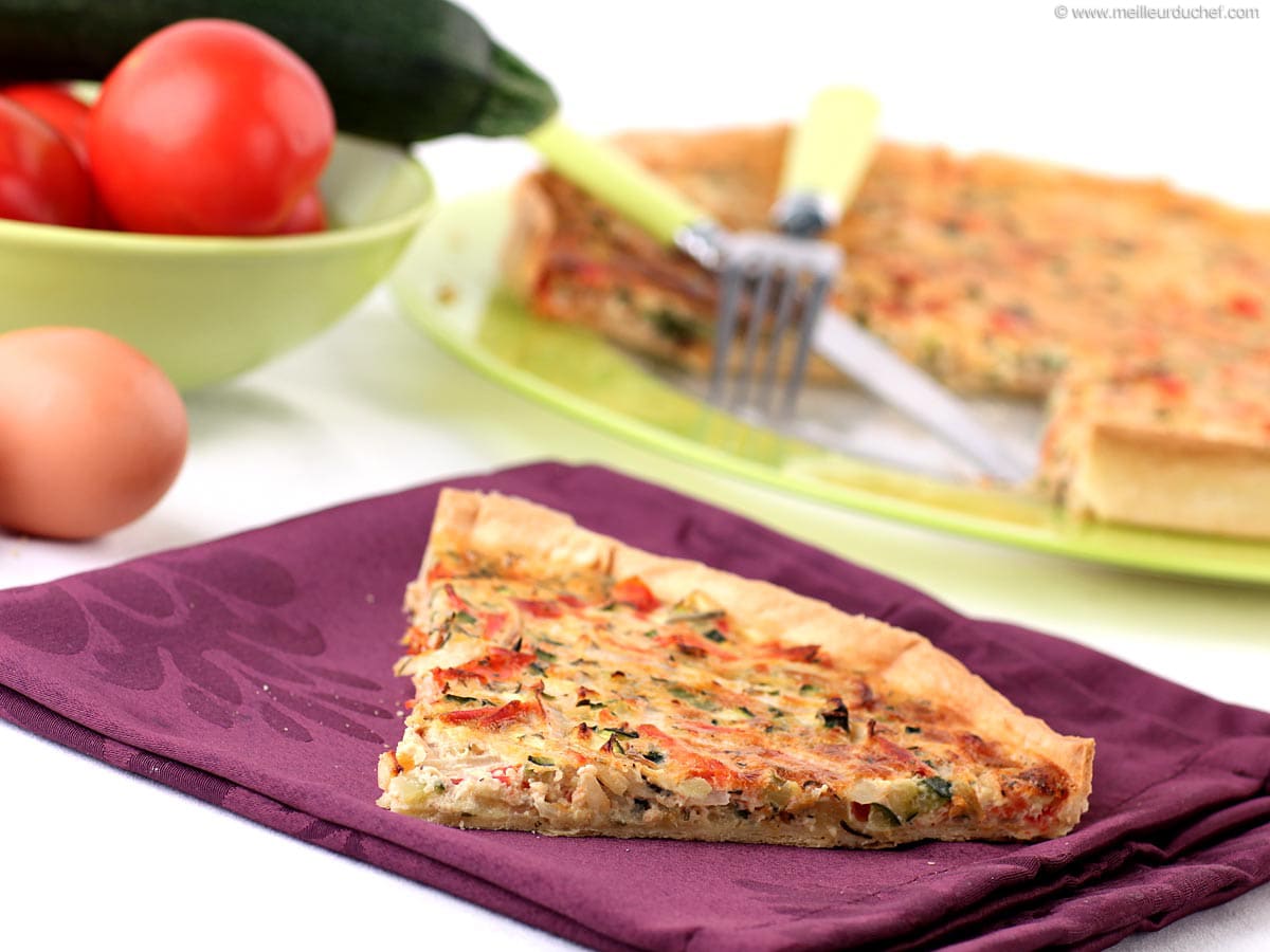 Tarte Aux Courgettes Et Aux Tomates - Notre Recette Illustrée ...