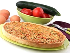 Tarte aux courgettes et aux tomates