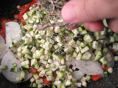 Tarte aux courgettes et aux tomates - 12