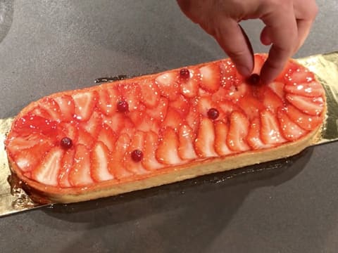 Tarte croustillante fraise/framboise - 60