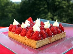 Tarte aux fraises et sa chantilly au mascarpone