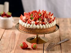 Tarte à la fraise et à la rhubarbe