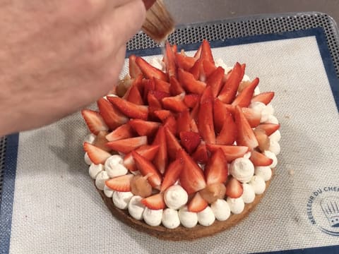 Tarte à la fraise et à la rhubarbe - 136